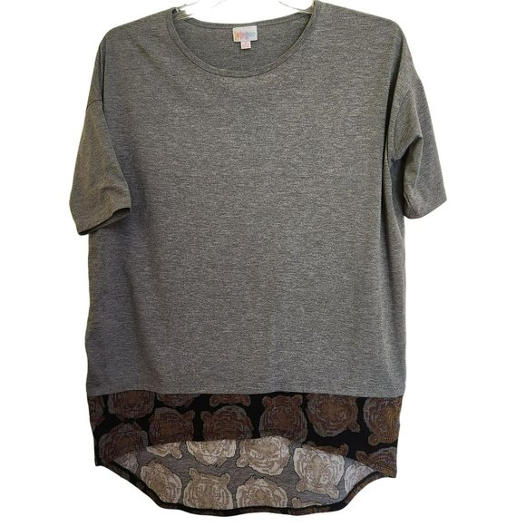 Tiger Hi Lo Shirt Tunic Mini Dress Small - Picture 1 of 8